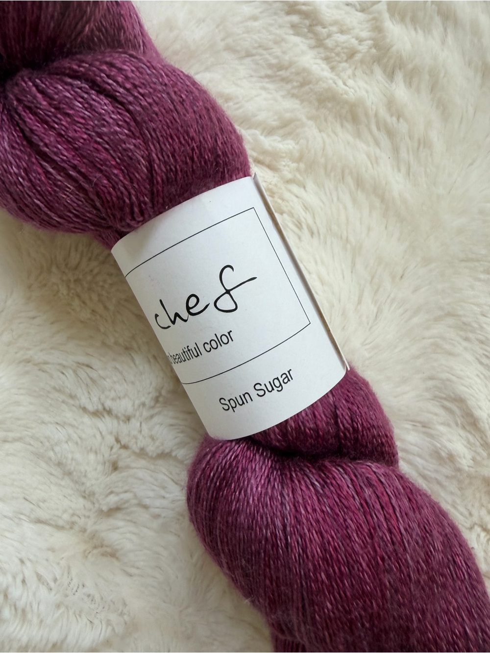 Yarn Chef 100% Silk Hand Dyed Purple Lace Weight Yarn - Picture 5 of 5